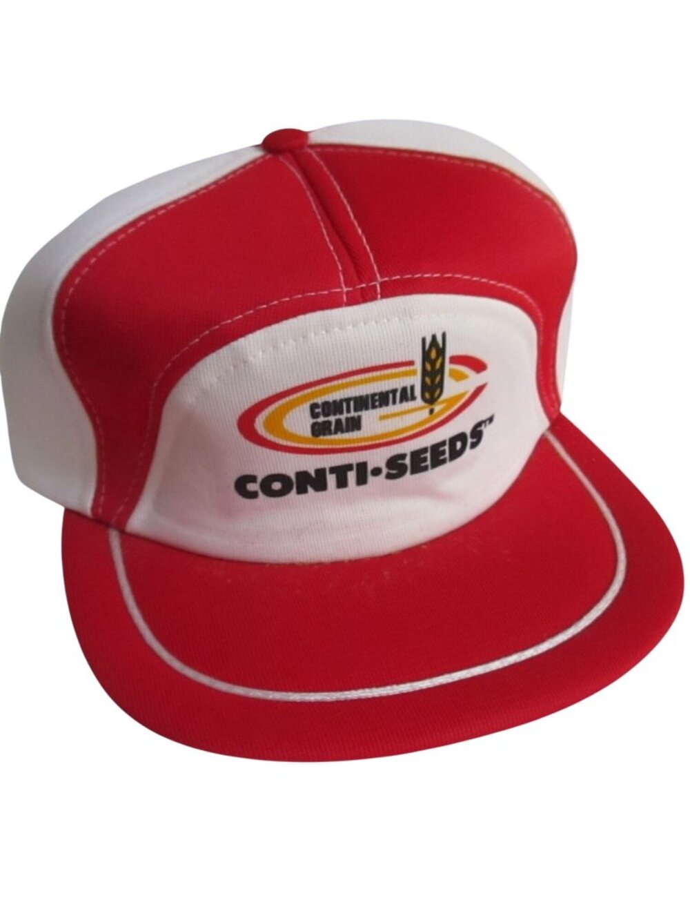 Vintage Mens Trucker Farm Cap Continental Seeds Conti-Seeds Full Pad NOS 7 7 /18